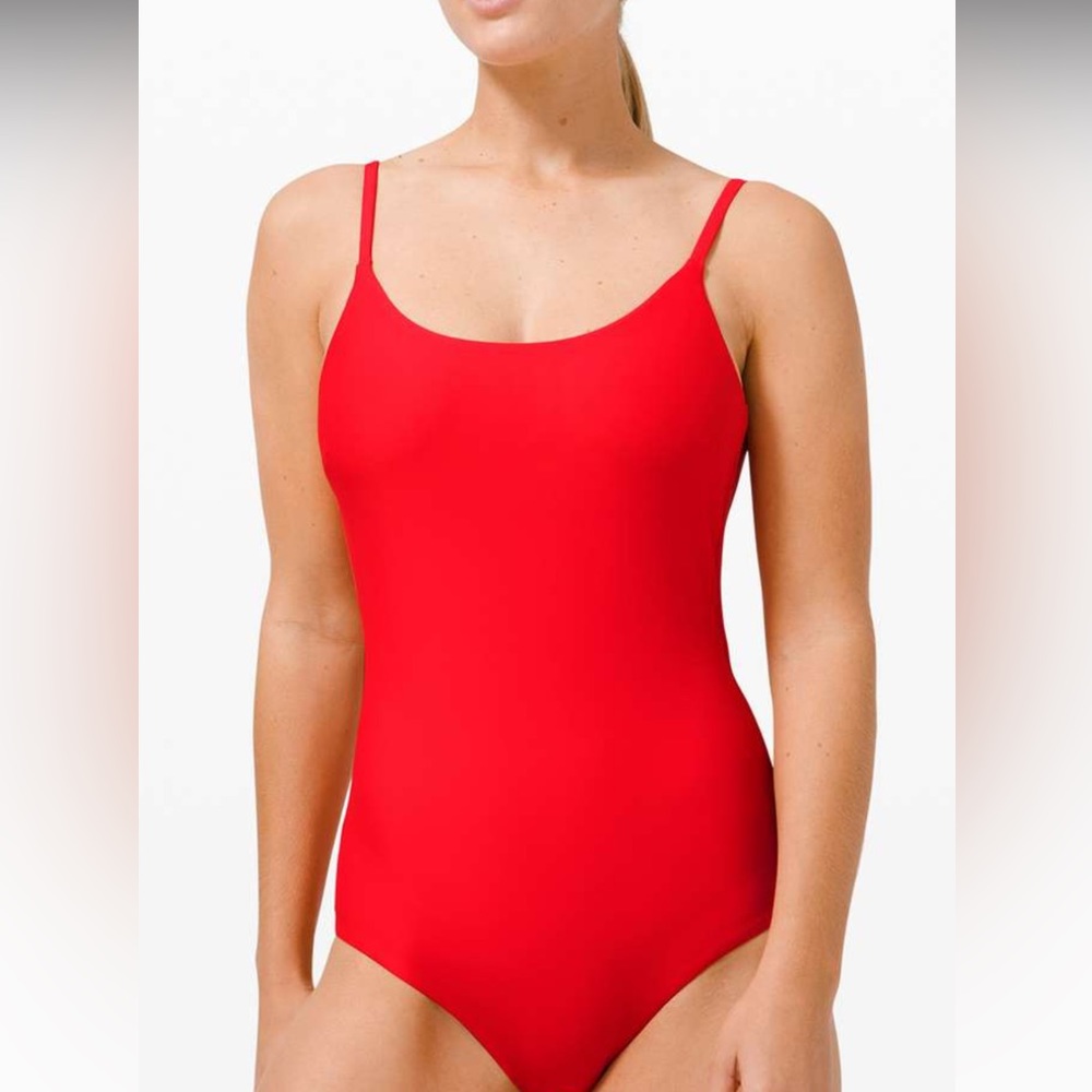 Red Lululemon one piece swimsuit like new